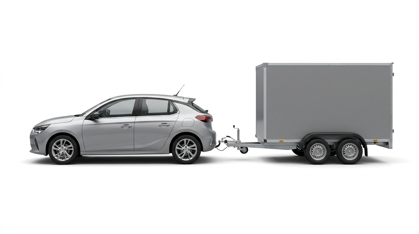 Auto mit Anh&auml;nger &ndash; Klasse BE